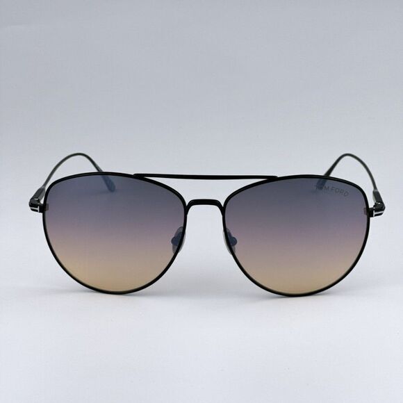 NEW Tom Ford FT0784/S Milla 01C Black Gradient Mirror Pilot Unisex Sunglasses - Picture 6 of 13